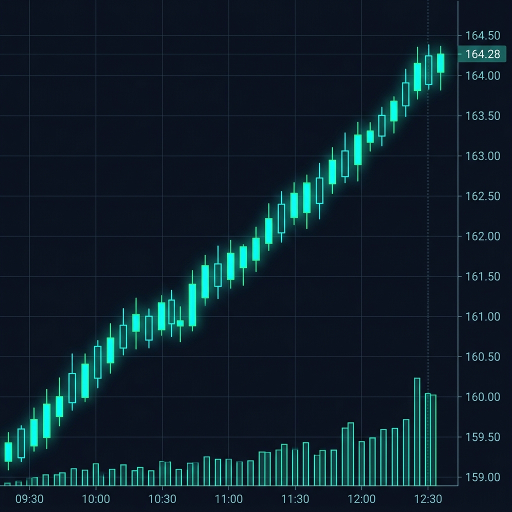 SimTrader live chart